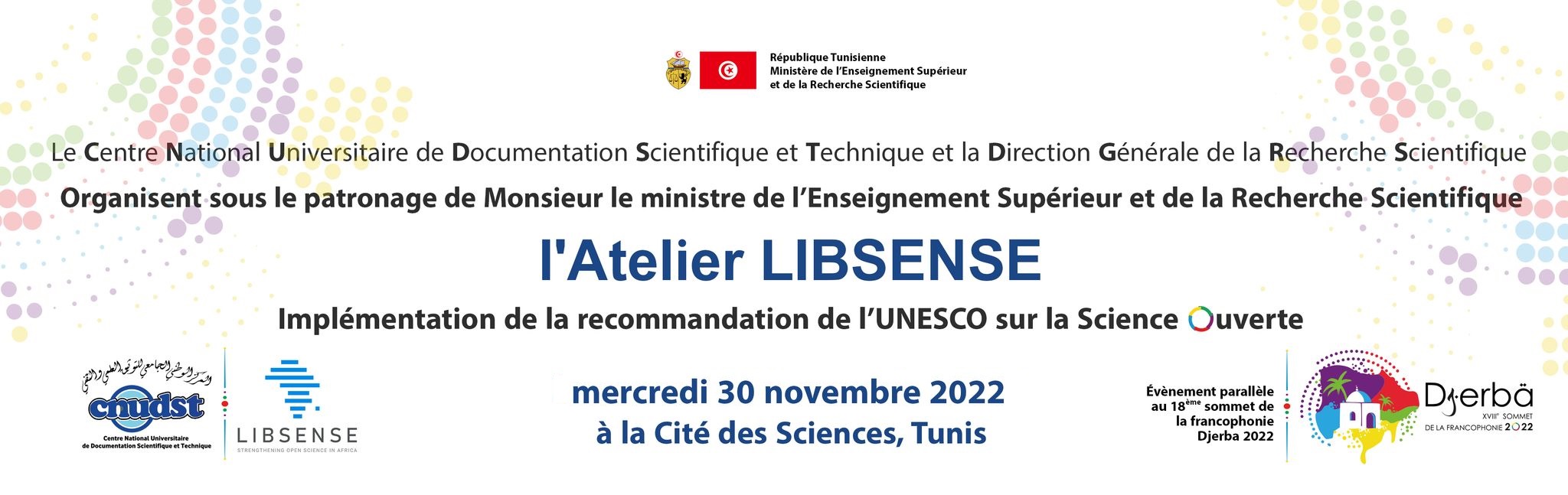 ATELIER LIBSENSE : IMPLÉMENTATION DE LA RECOMMANDATION DE L’UNESCO POUR LA SCIENCE OUVERTE